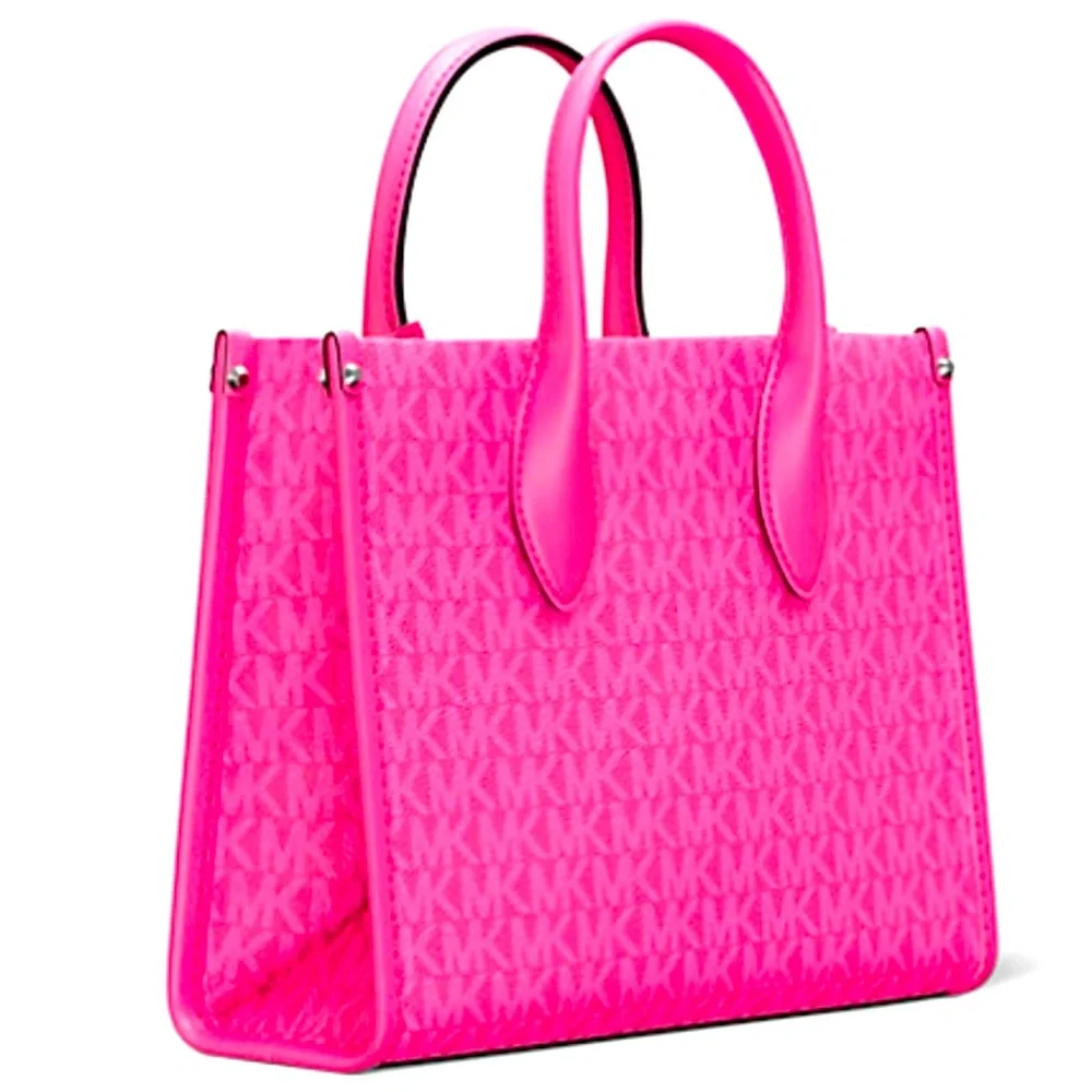 Michael Kors Mirella Shopper Crossbody In Dragon Fruit, NWT